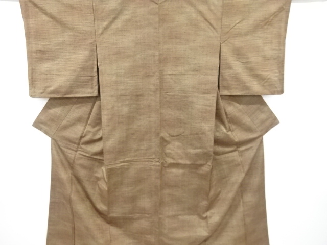 暈し柄手織り紬着物